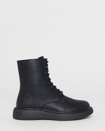 Heavenly Feet Fern Lace Up Chunky Boot - Wide Fit (E)