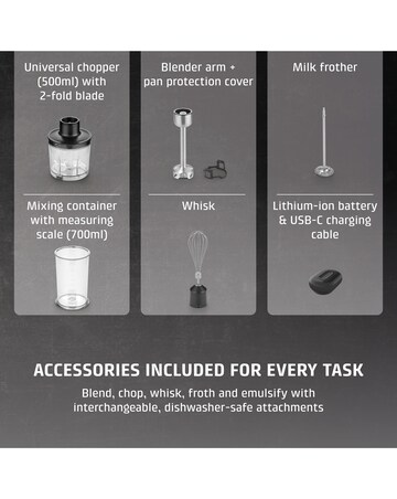 CASO Click & Mash Cordless Hand Blender