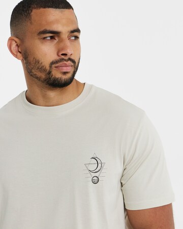 Jack & Jones Astro Back Graphic T-Shirt - Off White