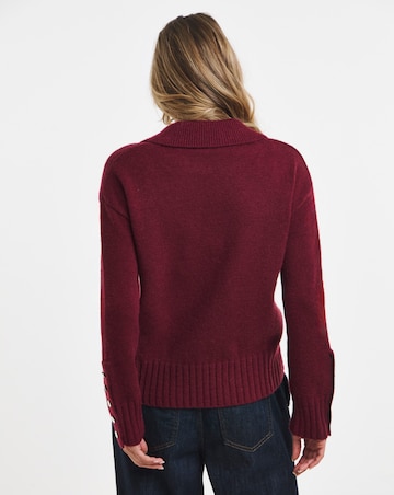 Collared Jumper With Poppers