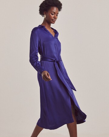 Anthology Satin Shirt Dress