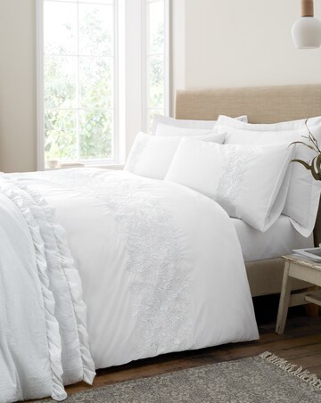 Bianca Embroidery Floral Duvet Cover Set