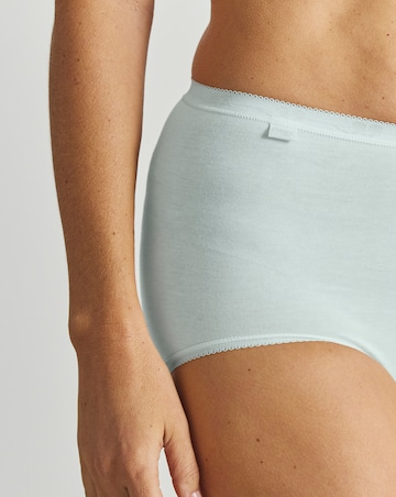Sloggi (3 Pack) Cotton Basic Maxi Knickers Mint Multi