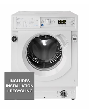 Indesit BIWDIL75148UK Integrated 7kg/5kg Washer Dryer + Installation
