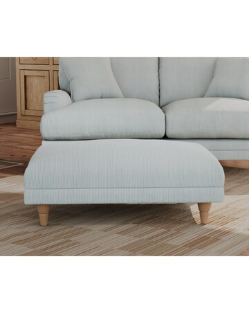 Lily Stripe Footstool