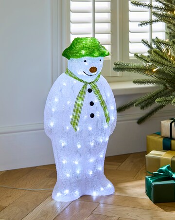 Acrylic Lit Snowman