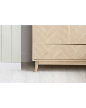 Herringford 2 Door 1 Drawer Wardrobe