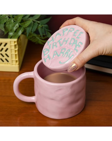 Happee Birthdae Cake Mug with Lid