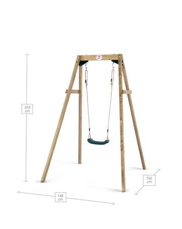 Plum Wooden Single Swing