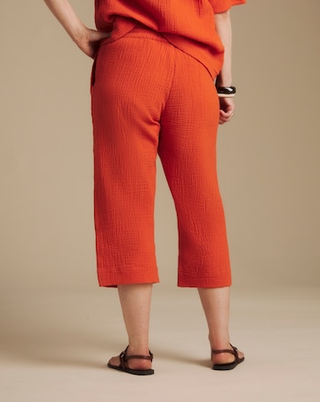 Julipa Cotton Cheesecloth Crop Trousers