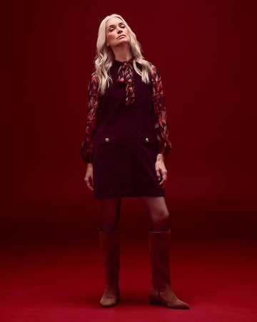 Chocolate Cord Mod Dress