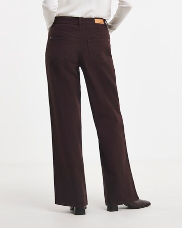 Aubergine Authentic Wide Leg Jeans