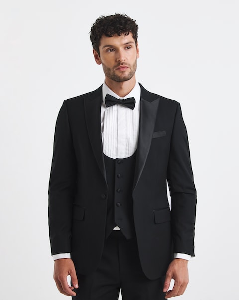 Premium Textured Tuxedo Suit Jacket