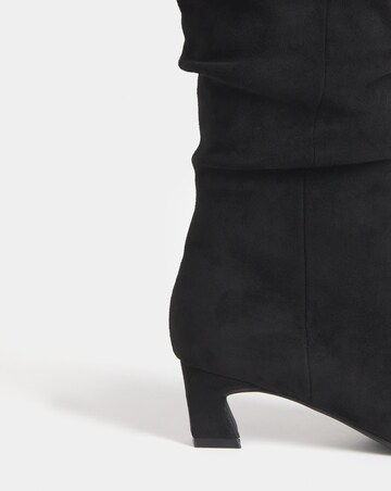 Alison Slouchy Pointed Knee High Boots - Wide Fit (E) & Curvy Calf