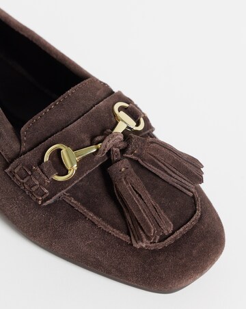 Heavenly Soles Prague Suede Diving Moccasin - Wide Fit (E)