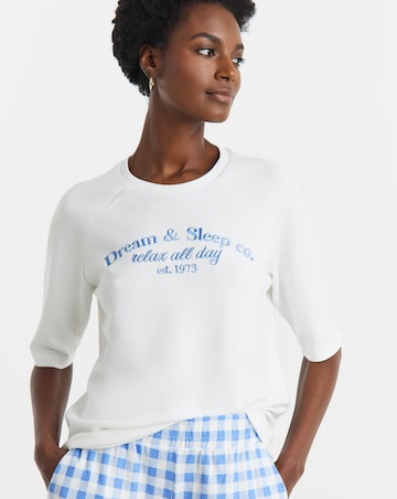 Pretty Secrets Short Sleeve Gingham Lounge Set