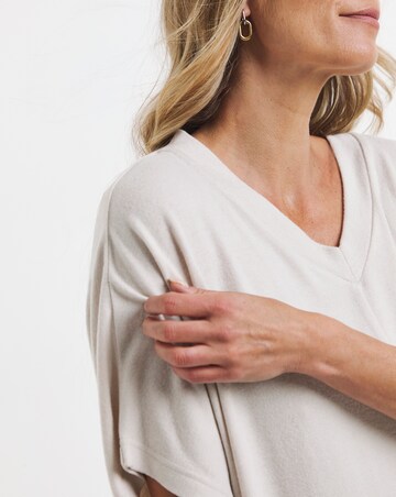 Chocolate Soft Touch Kimono Sleeve Top