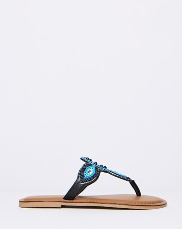 Orchid Beaded Toe Post Sandal - Wide Fit (E)