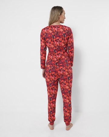 Joe Browns Cosy Leaf Print Pyjama Set