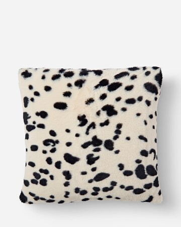Snow Leopard Faux Fur Cushion