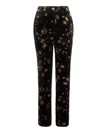 Joe Browns Bootcut Floral Print Velvet Trousers