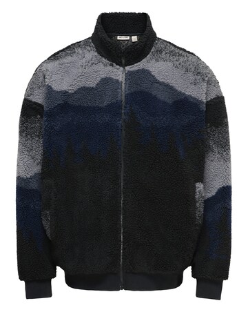 Only & Sons Adam Sherpa Bomber Sweat Top - Navy