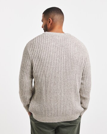 Jack & Jones Jaxon Crew Knit Jumper - Natural