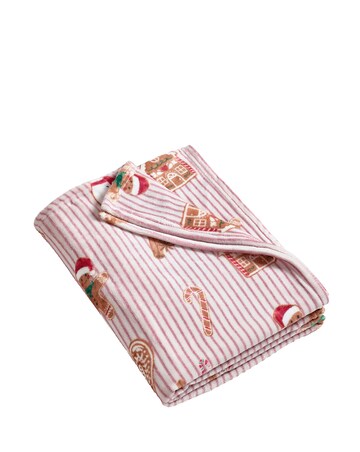 Catherine Lansfield Christmas Gingerbread Striped Throw