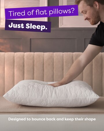 Slumberdown Just Sleep Firm Support Pillow 2 Pack