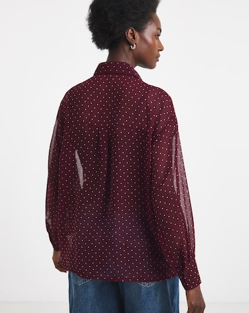 Pinspot Georgette Pintuck Shirt