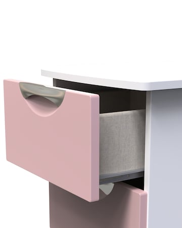 Haydn Ready Assembled 3 Drawer Bedside - Kids