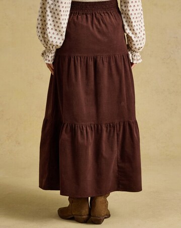 Joules Cord Tiered Skirt