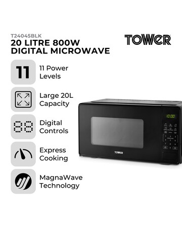 Tower 20L 800W Microwave