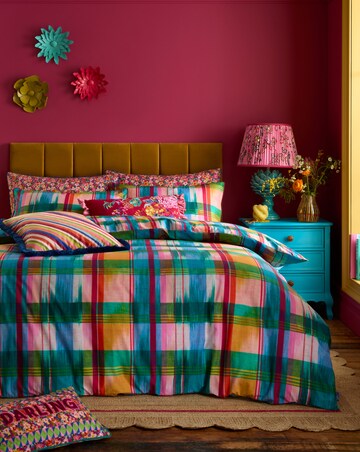 Sophie Robinson Wanderweave Ikat Check Duvet Cover Set