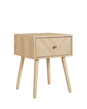 Herringford 1 Drawer Bedside Table