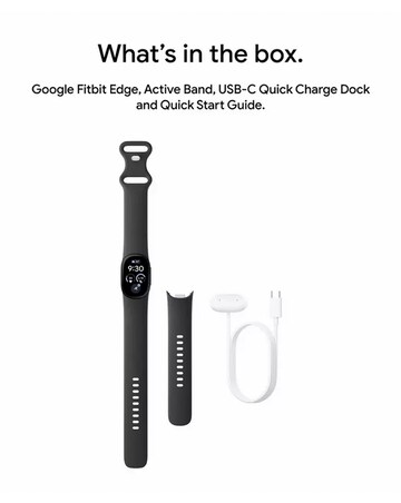 Google Fitbit Edge - Obsidian/Matte Black