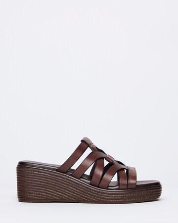 Monarch Wedged Woven Mule - Wide Fit (E)