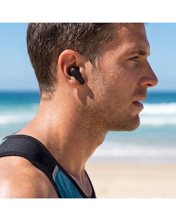 Reflex Active Black Noise Cancelling Bluetooth Earbuds