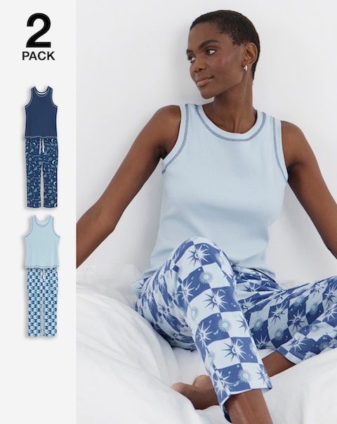 Pretty Secrets 2 Pack Celestial Pyjama Sets