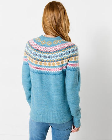 Joe Browns Fantastic Fairisle Jumper With Matching Snood