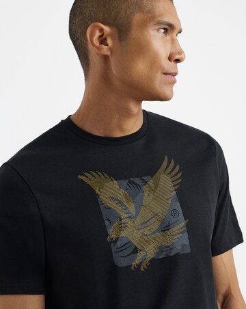 Lyle & Scott Short Sleeve Eagle Graphic T-Shirt - Black