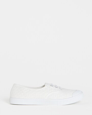 Birney Lace Up Plimsole Trainers - Standard Fit (D)