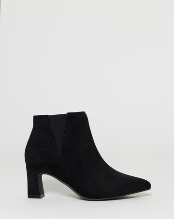 Katrina Block Heel Pointed Ankle Boots - Extra Wide Fit (EEE)