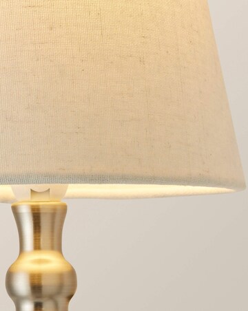 ValueLights Maggie Brushed Chrome Wall Light with Shade