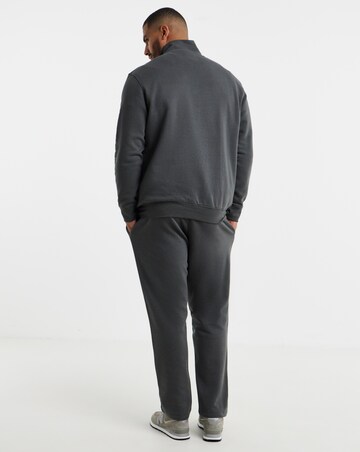Jack & Jones Vesterbro Quarter Zip Sweat Top and Pants Set - Grey