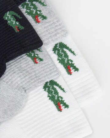 Lacoste 3 Pack Ankle Sport Socks - Multi