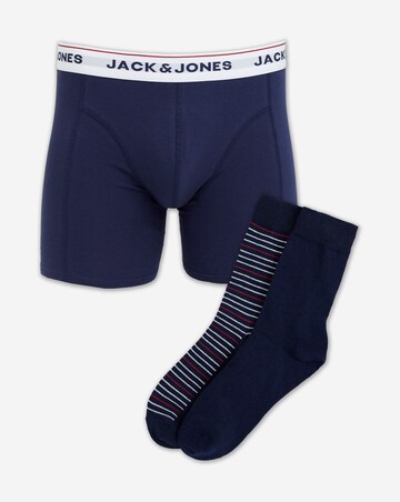 Jack & Jones Ordinary Boxers and Socks Giftbox - Navy