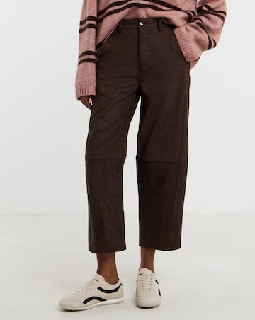Suedette Barrel Trouser