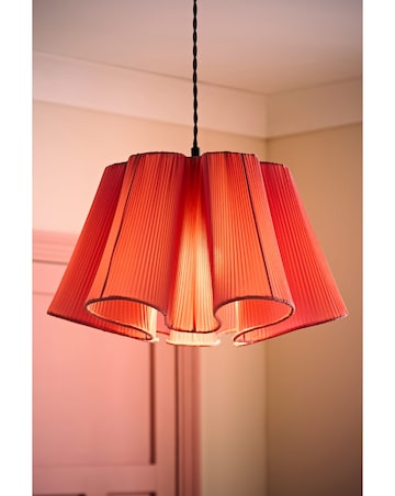 ValueLights Jemima Pink Full Pleated Shade