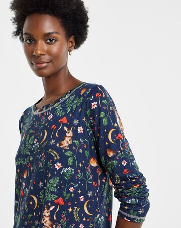 Julipa Value Supersoft Woodland Print Long Sleeve Nightie